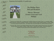 Tablet Screenshot of phillipsplacebandb.com